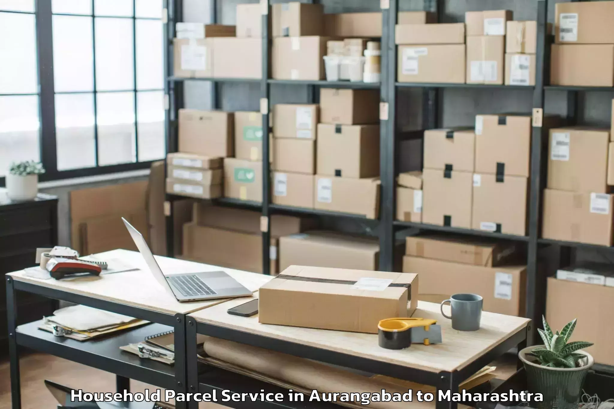 Easy Aurangabad to Mhasla Household Parcel Booking